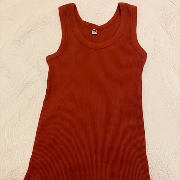 Uniqlo | Tops | Uniqlo Rust Tank Top | Poshmark